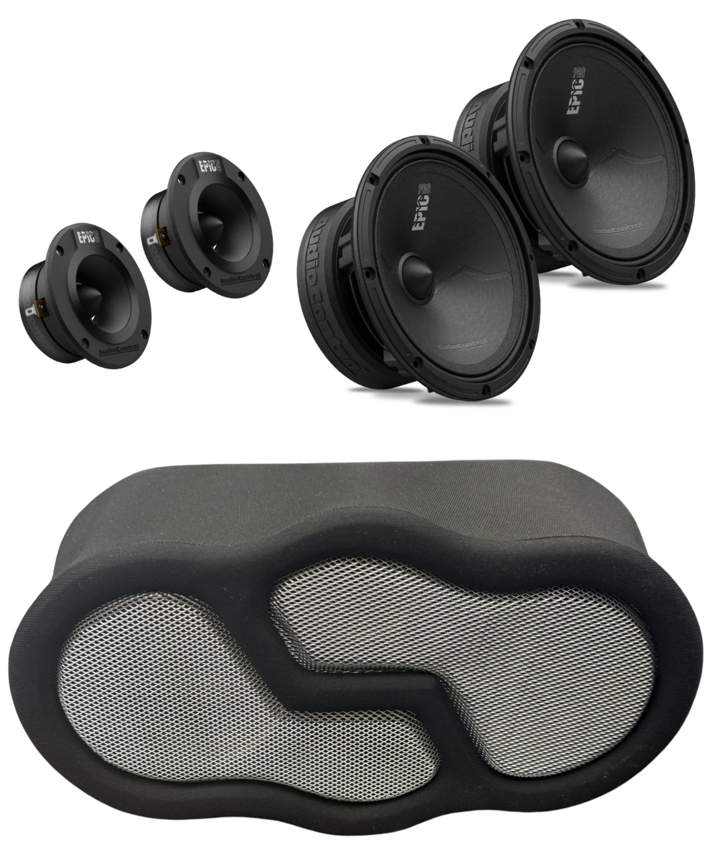 AudioControl EPIC PRO Series 2 6.5" & 2 Tweeters EPIC 4T + Speaker Panel (Headliner)