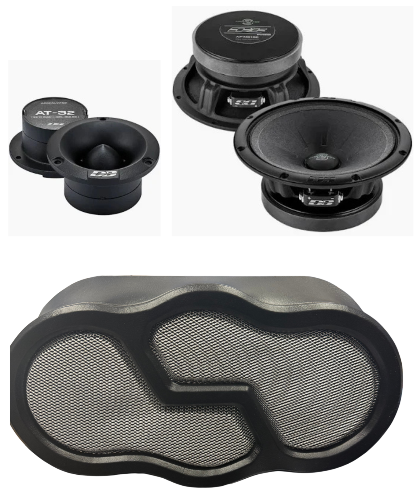 DeafBounce Apocalypse Sylvester 2 6.5" & 2 Tweeters AT-32 + Speaker Panel (Vinyl)