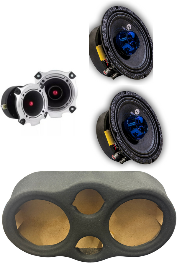 Nemesis Audio 2 NA-PRO 6.5" & 2 Tweeters NA-TW45 + Speaker Panel ( Headliner)