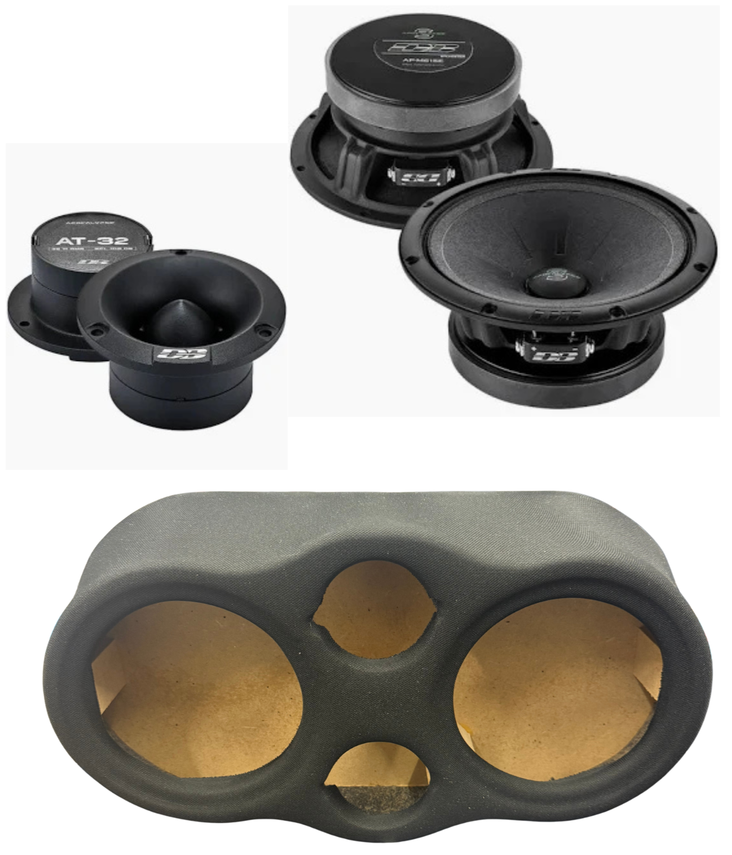 DeafBounce Apocalypse Sylvester 2 6.5" & 2 Tweeters AT-32 + Speaker Panel (Headliner)