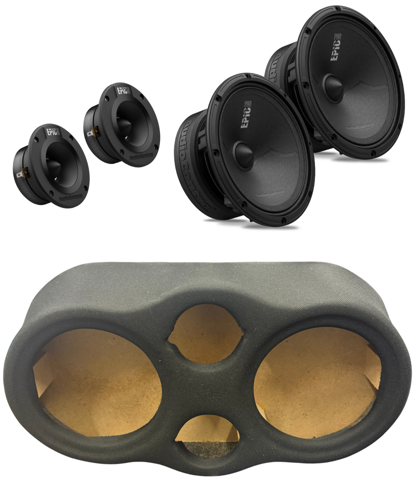 AudioControl EPIC PRO Series 2 6.5" & 2 Tweeters EPIC 4T + Speaker Panel (Headliner)