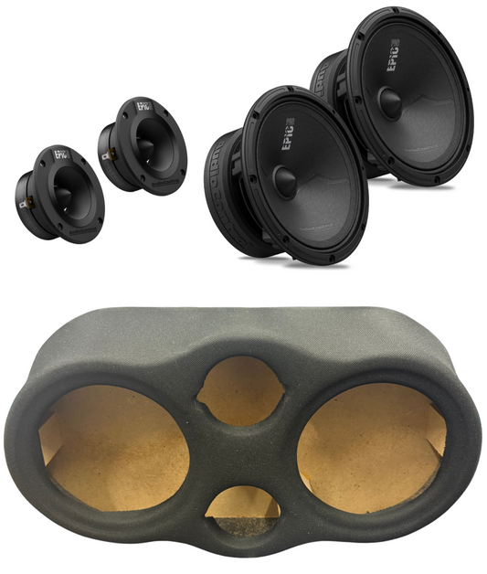 AudioControl EPIC PRO Series 2 6.5" & 2 Tweeters EPIC 4T + Speaker Panel (Headliner)