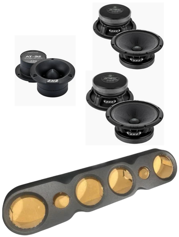 DeafBounce Apocalypse Sylvester 4 6.5" & 2 Tweeters AT-32 + Speaker Rack (Headliner)